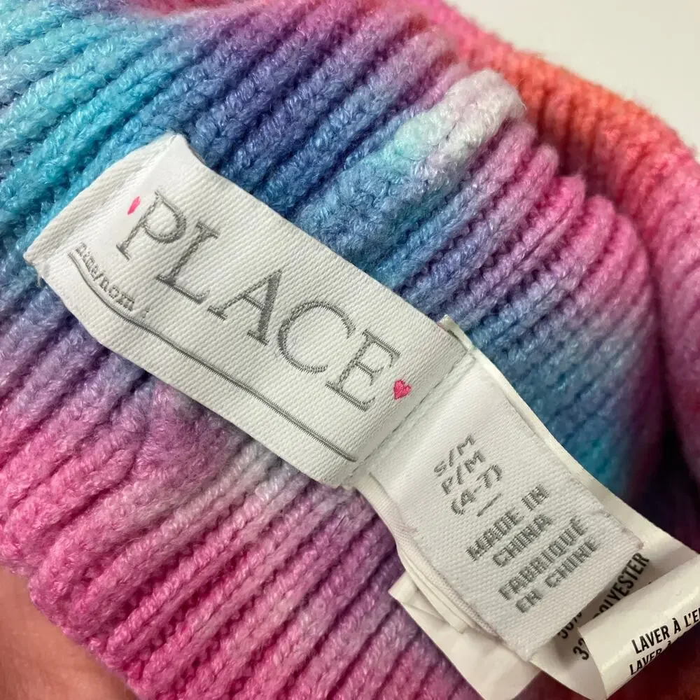 The Children's Place | Pink Tie Dye Winter Beanie Hat Girl's S/M